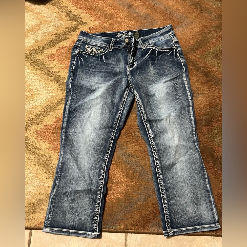 Love indigo capris